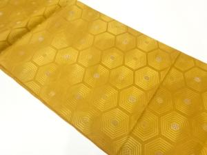 亀甲模様織出し名古屋帯